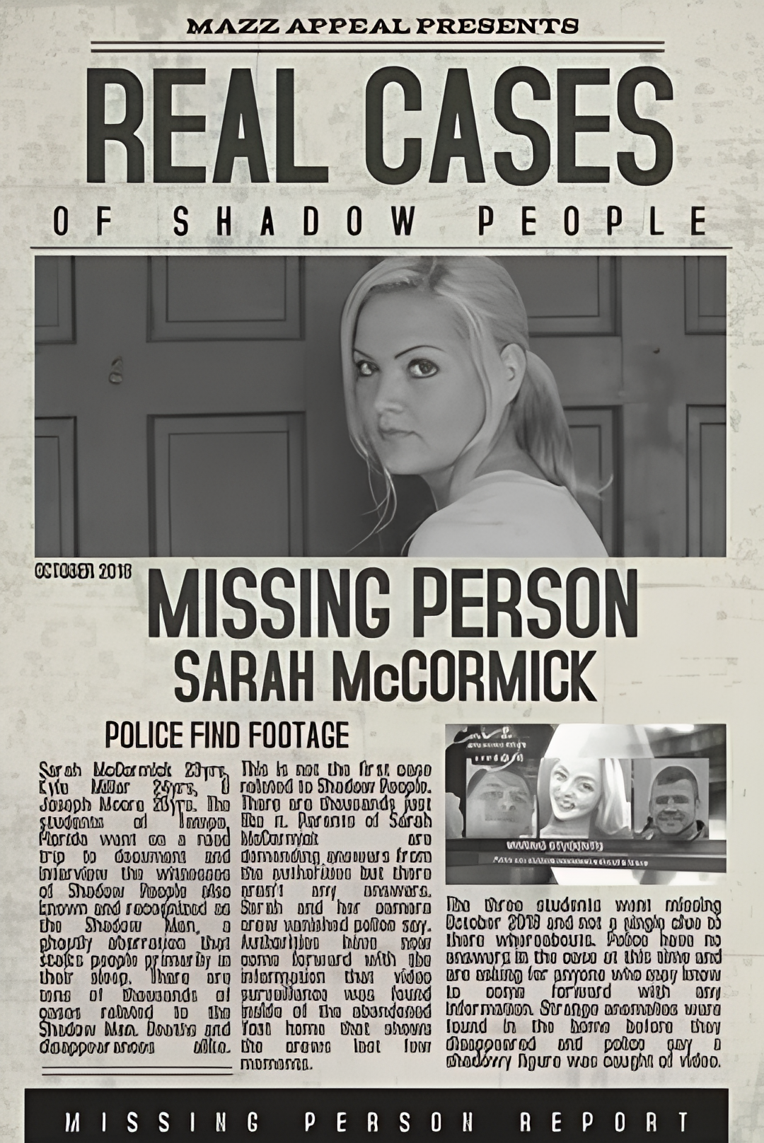 影人莎拉麦考密克的最后一段录像